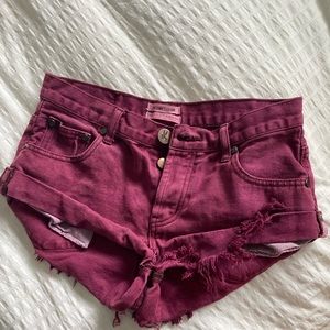 ONE TEASPOON BANDITS MAROON COLOR SIZE 26